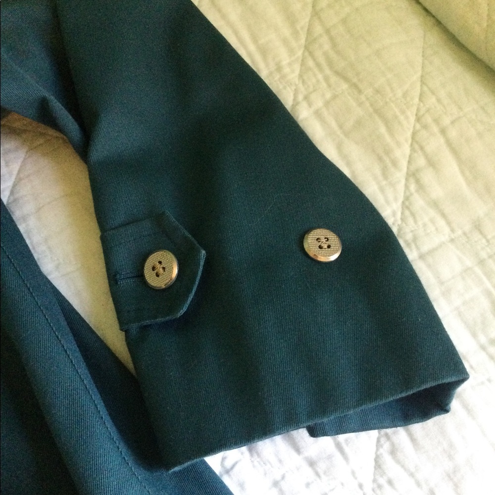 Vintage Teal Misty Harbor All Weather Pea Coat - Picture 7 of 16